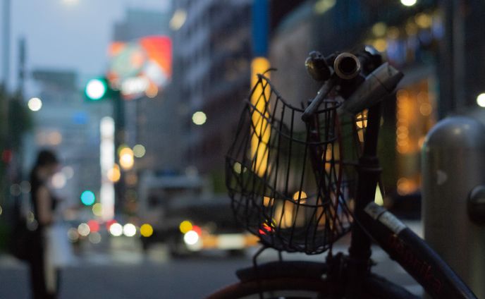 夏、夕方、東京