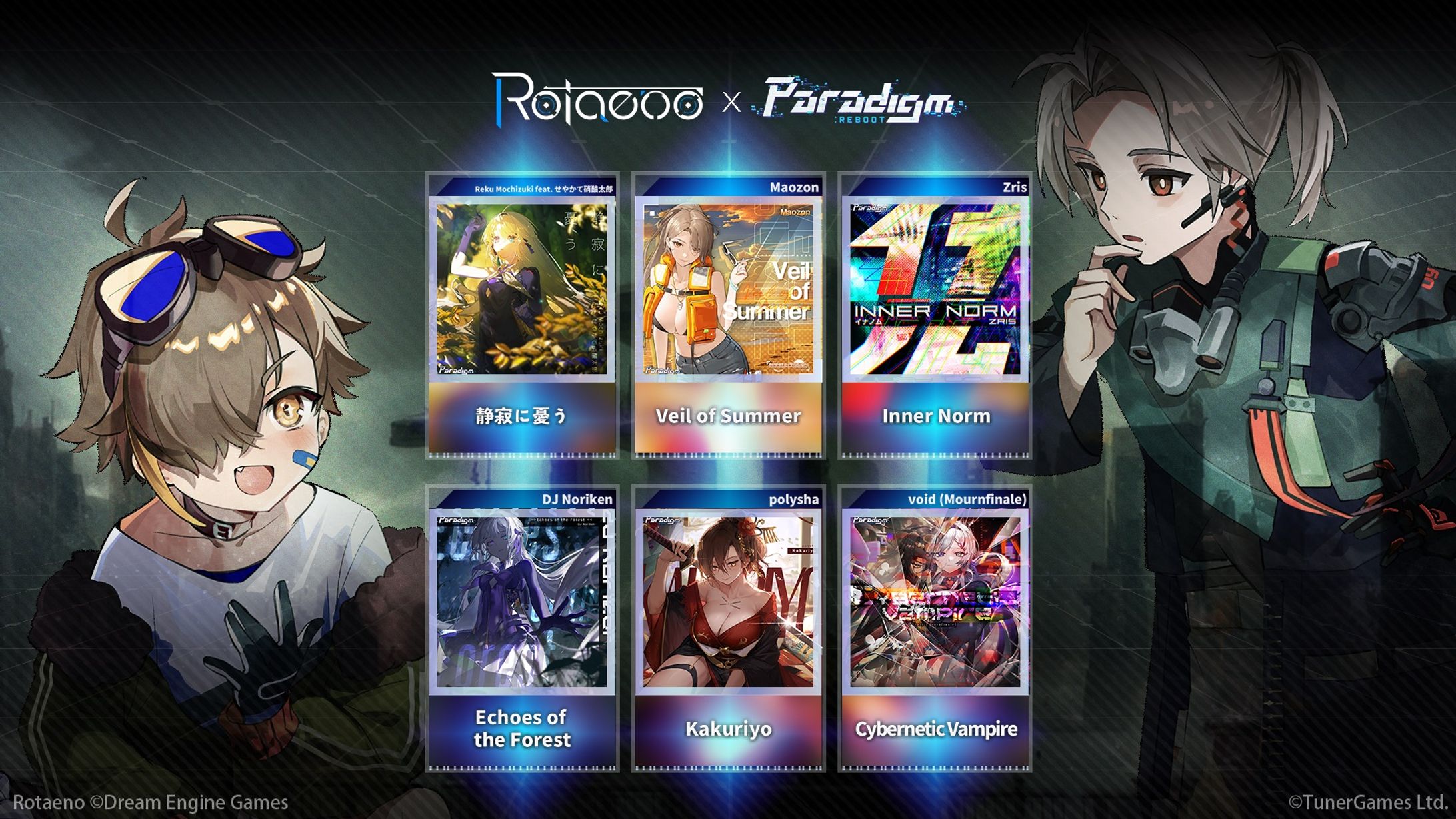 Dream Engine Games様『Rotaeno』楽曲提供-1