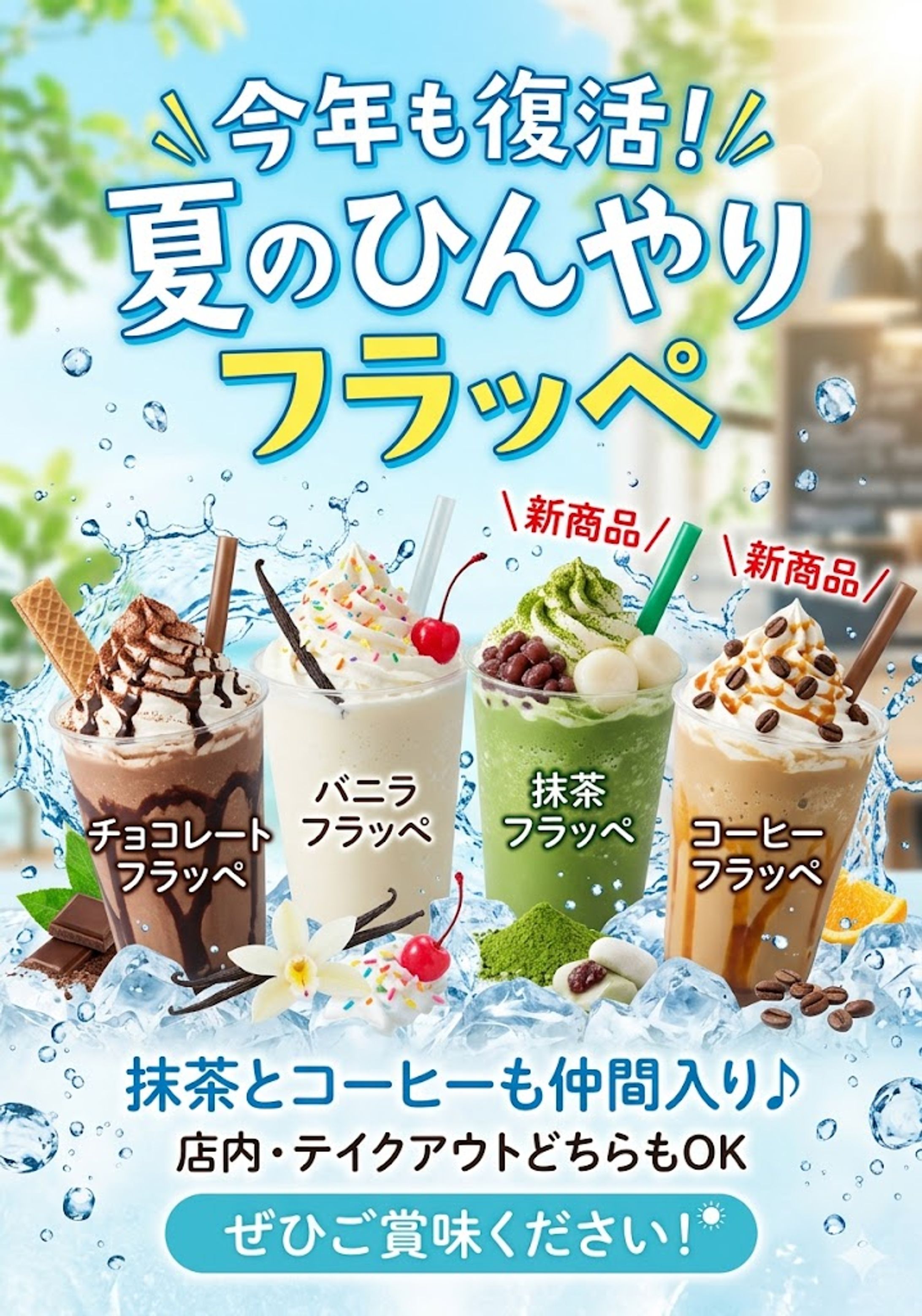 夏のフラッペ発売告知-1