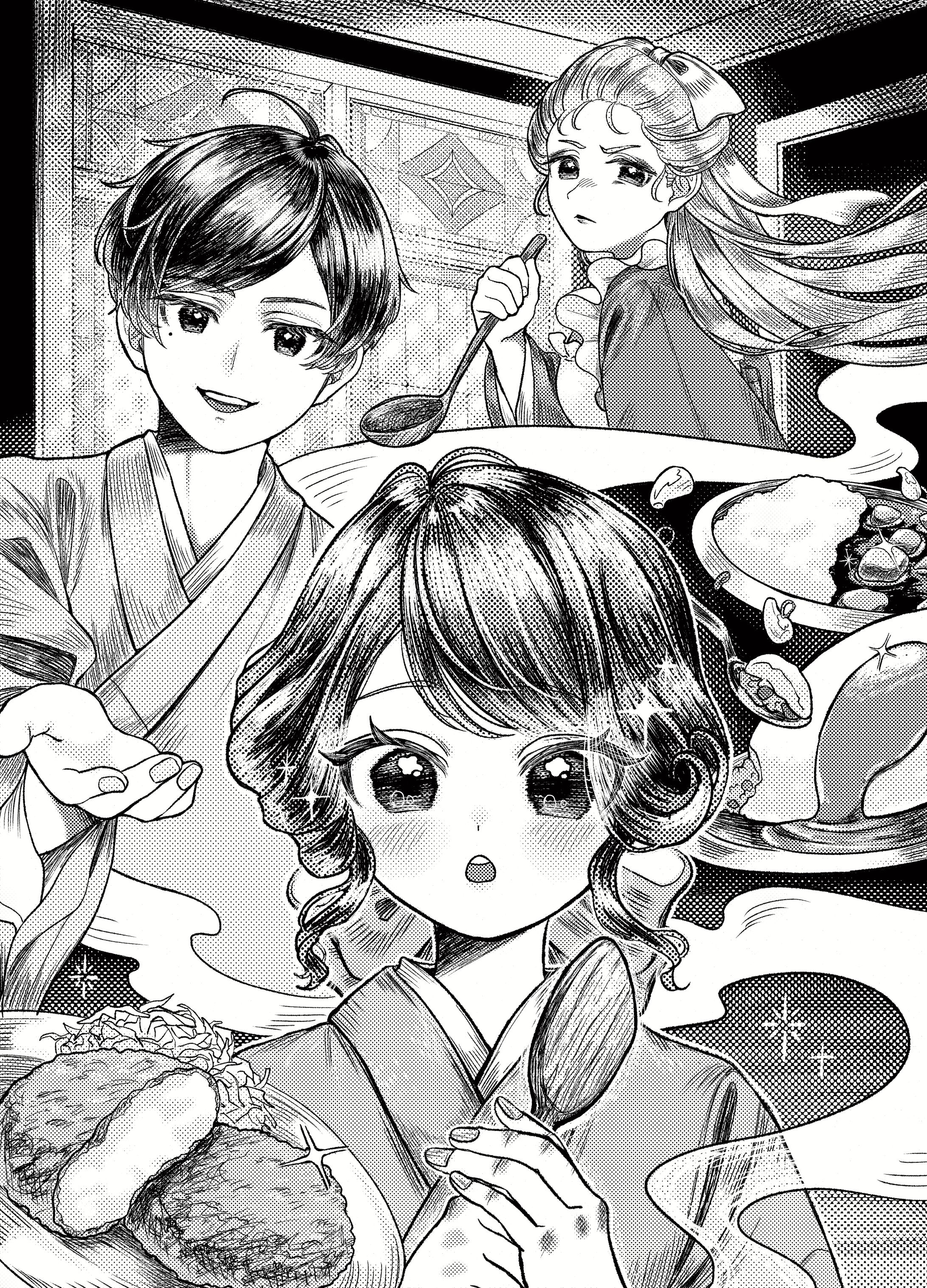 書籍挿絵風イラスト-1