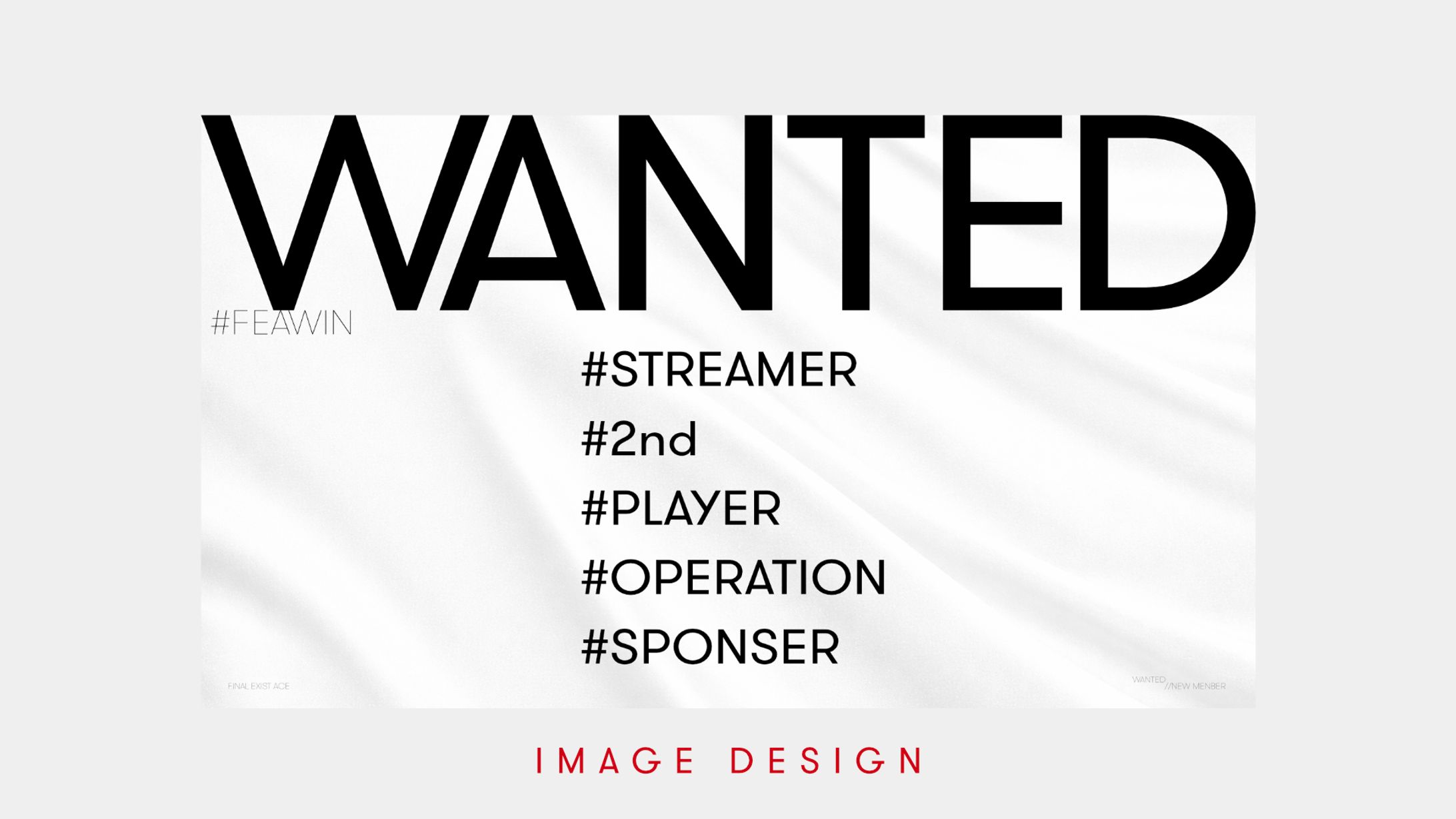 IMAGE DESIGN | FEA WANTED NEW MEMBER-1