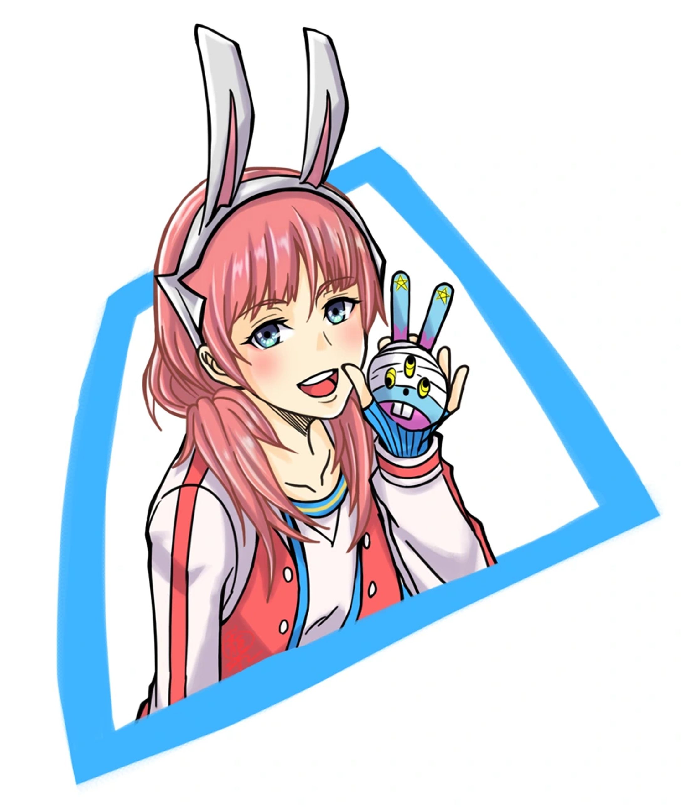 趣味絵（２枚目線画）-1