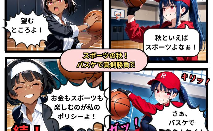 スポーツの秋！バスケで真剣勝負⁈