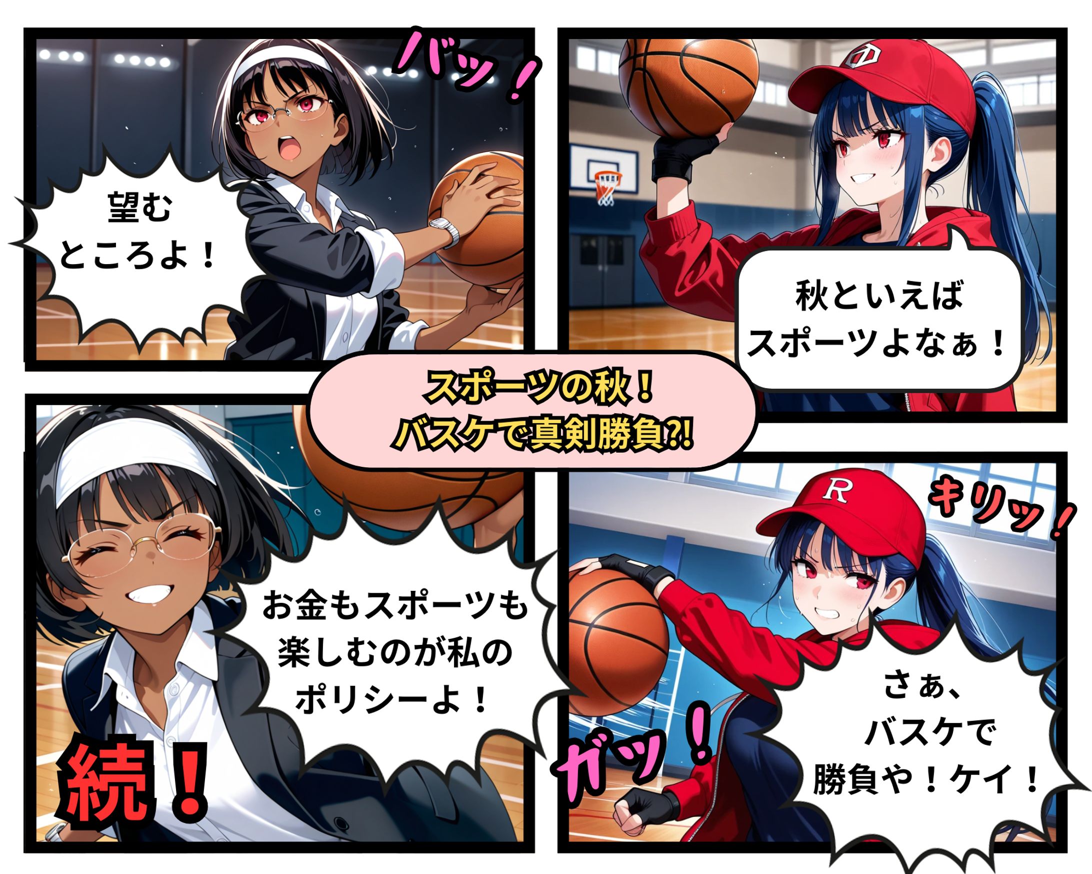 スポーツの秋！バスケで真剣勝負⁈-1